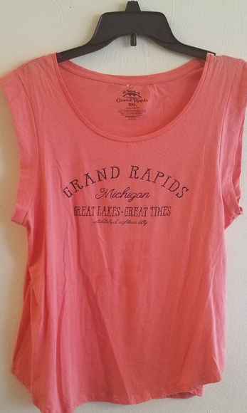 Grand Rapids, Great Times Coral Sleeveless Tee - Picture 2 of 8